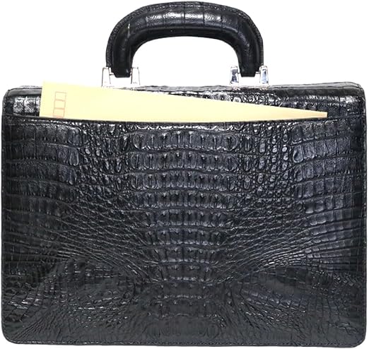 Amazon.co.jp: [ベルクート] ブラック クロコダイル ビジネスバッグ